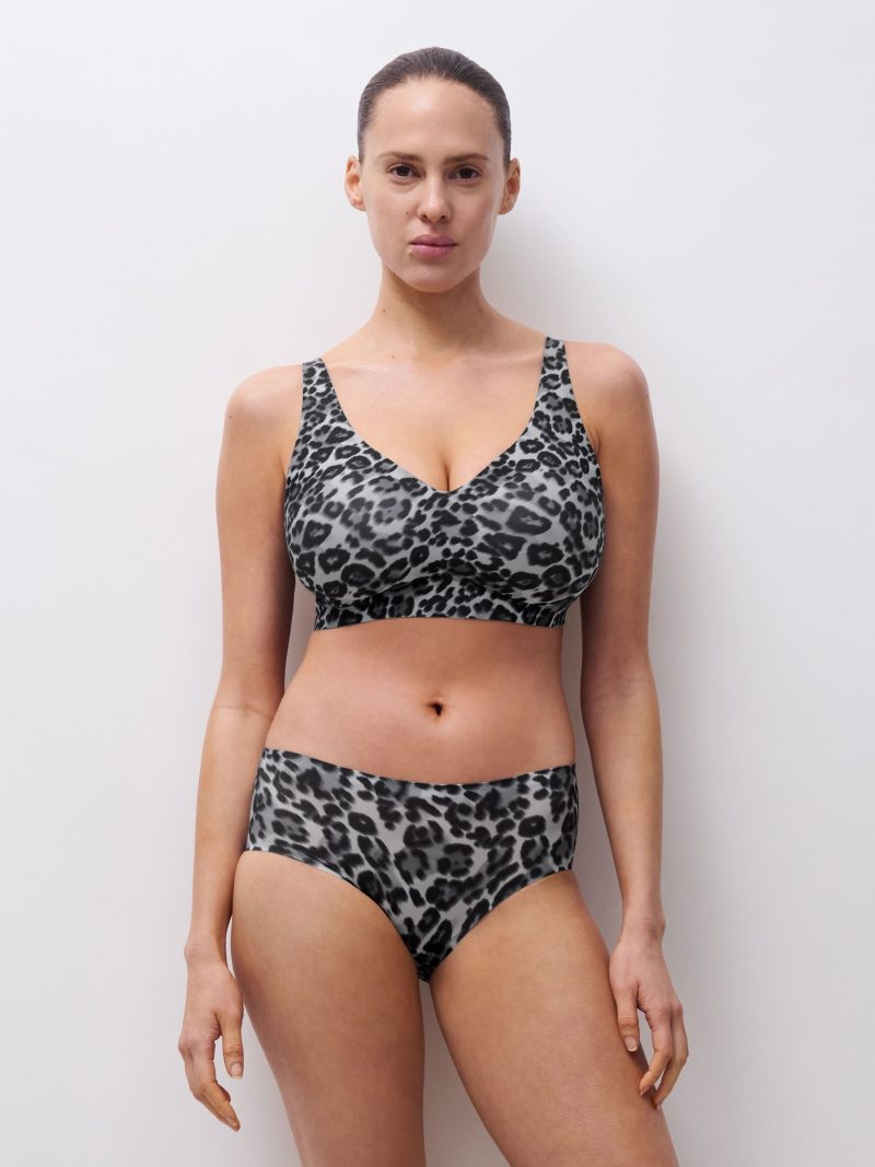 Culottes Shorty / Boxer léopard gris c11d40