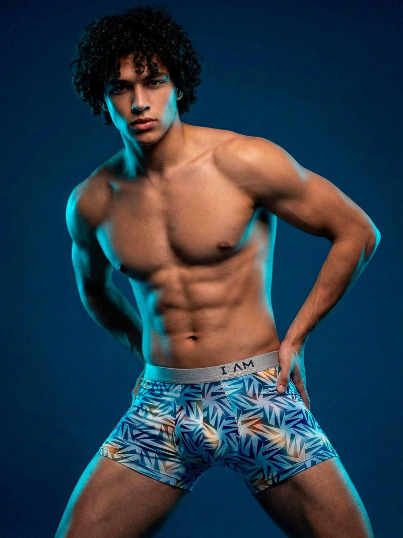 Les dessous Boxer bleu ii1221p93