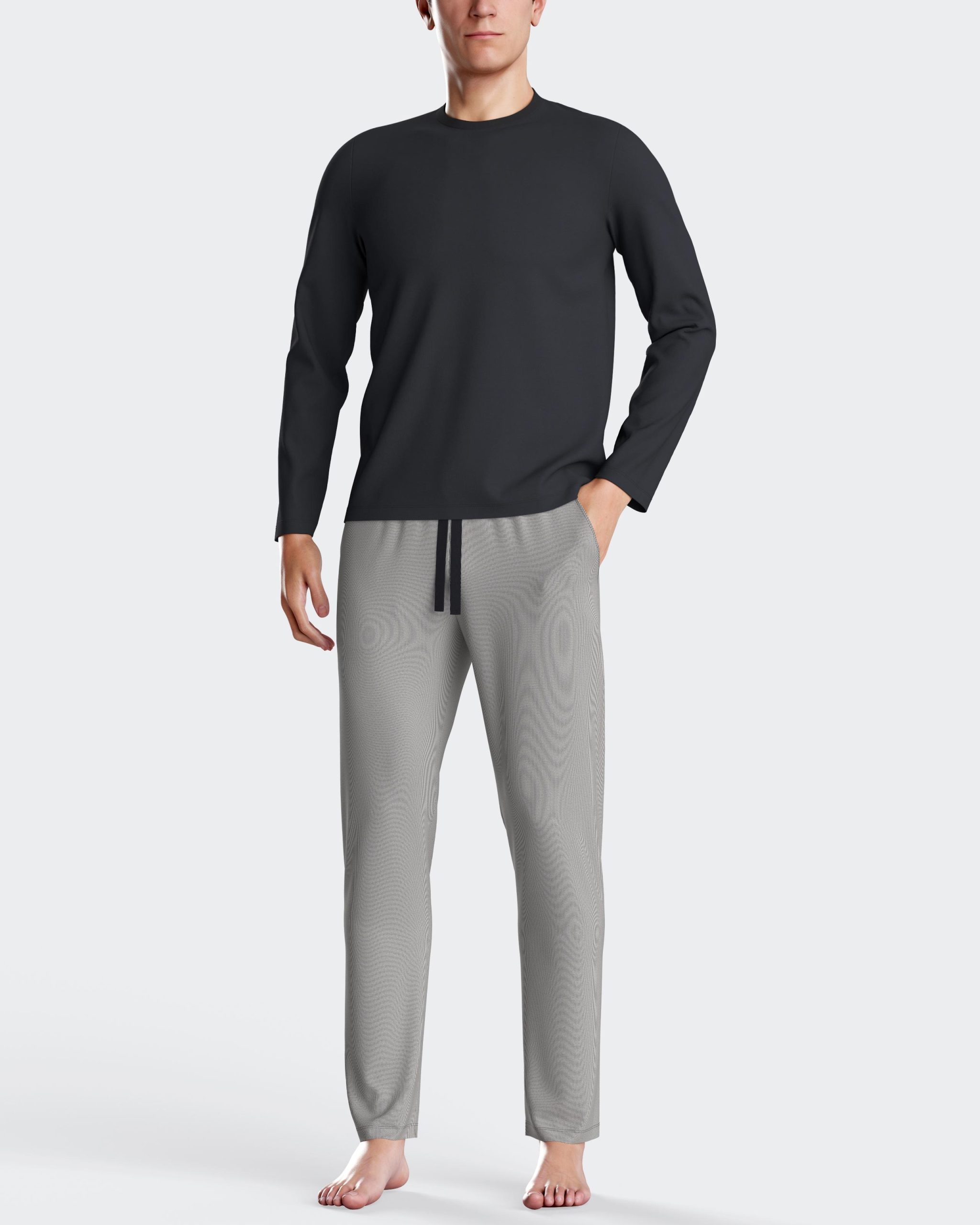 Nuit & Homewear Pyjama et Pyjacourt gris im1551n75