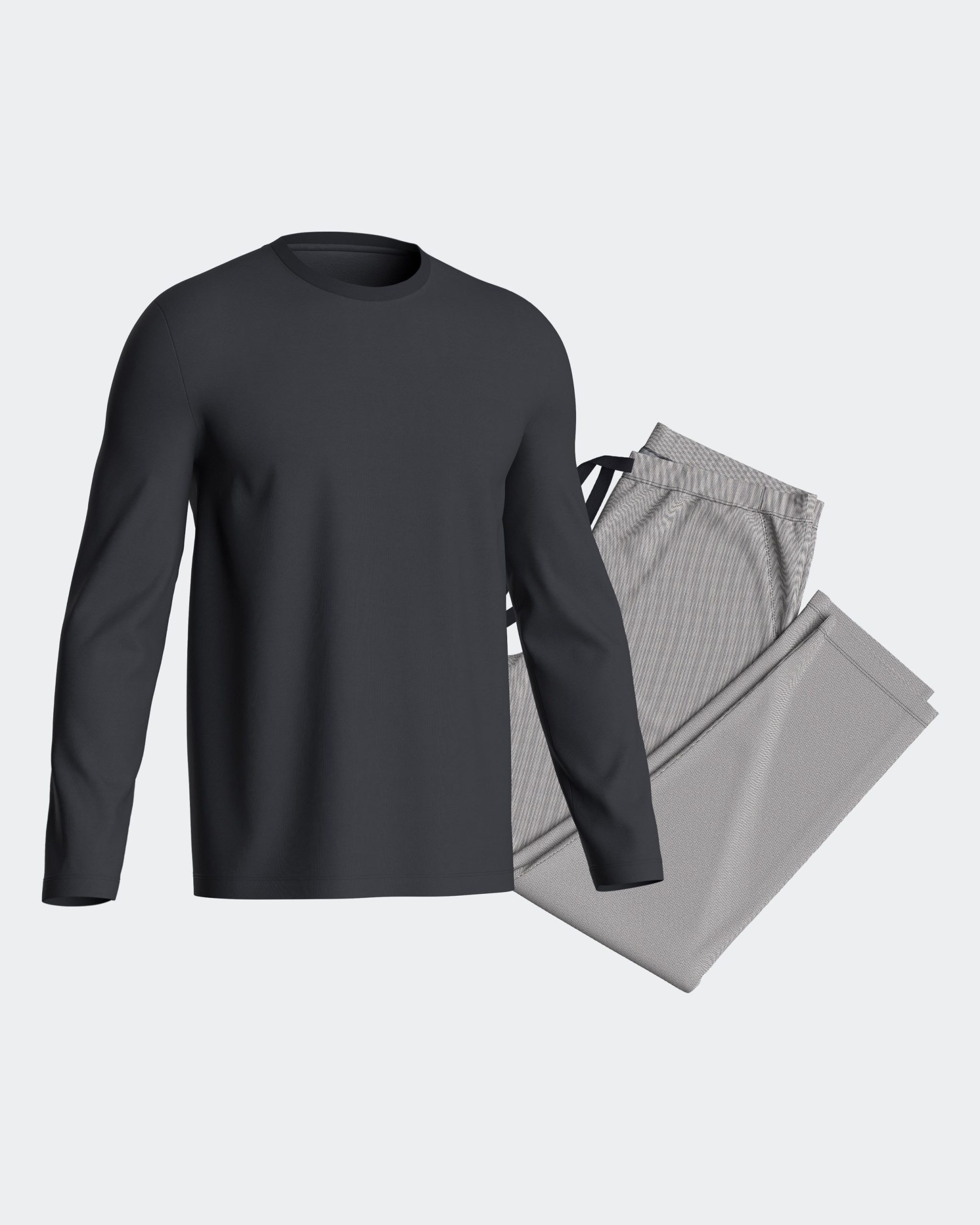 Nuit & Homewear Pyjama et Pyjacourt gris im1551n75 – Image 3