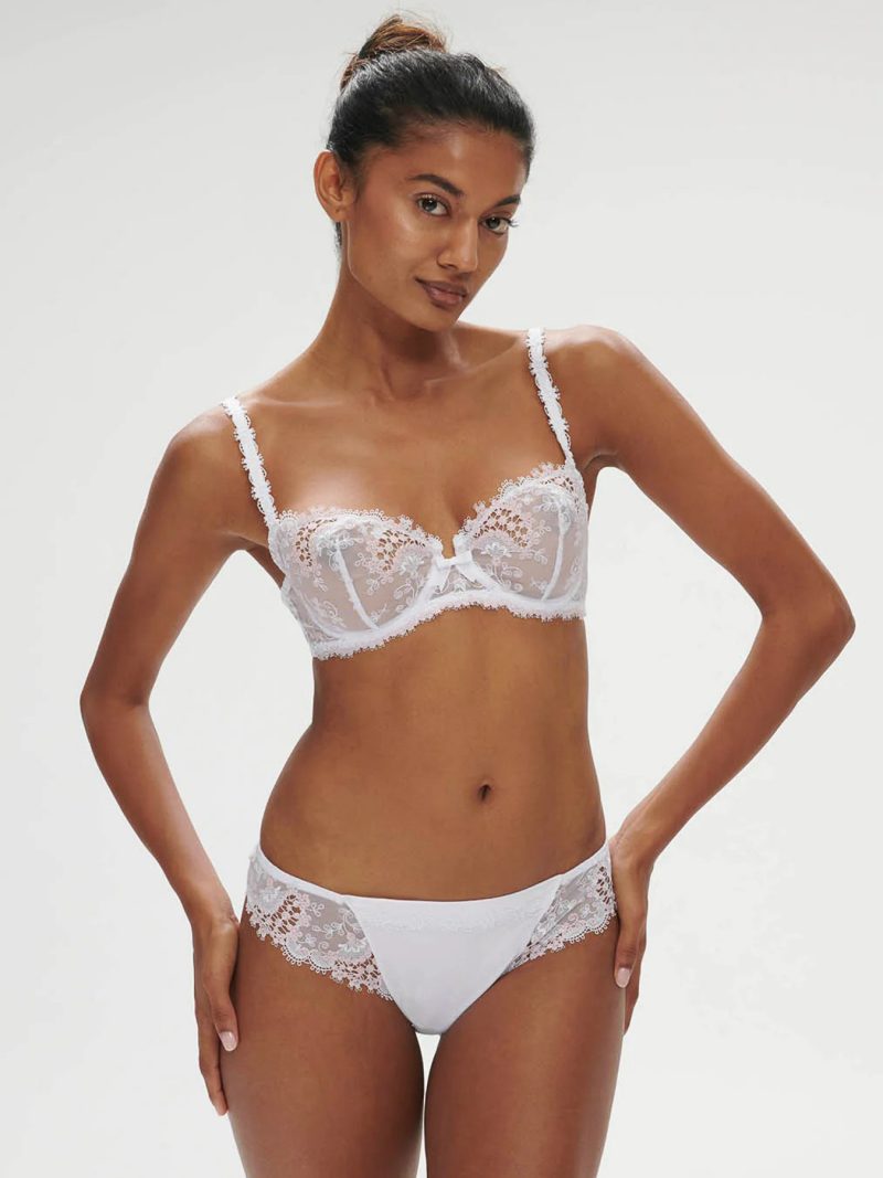 Soutiens-Gorge Corbeilles blanc cristal 12b330